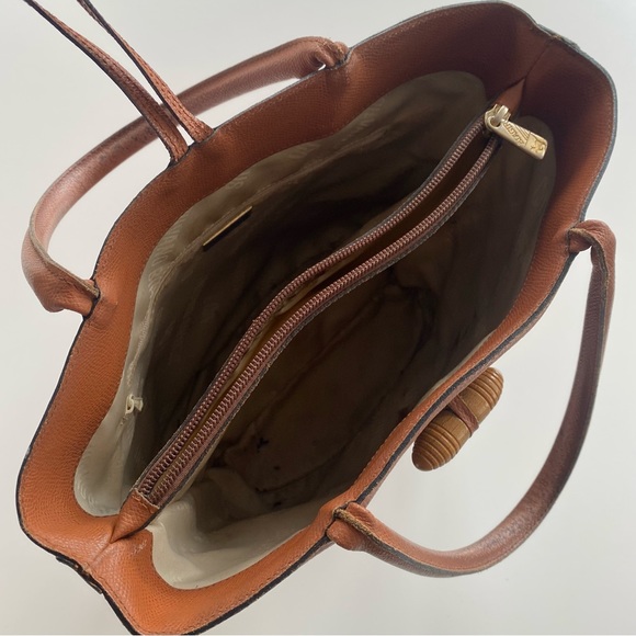 Genuine Leather Vintage Italian Designer Silvano Biagini Bucket Bag - Picture 11 of 16